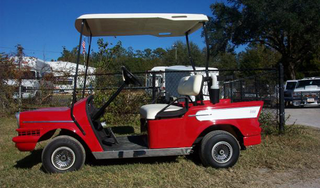 Illustration for article titled Hot Rods, Fire Trucks And More: Seven Crazy Golf Cart Mods